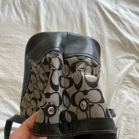 Black and Grey Coach Bag - Picture 8 of 13